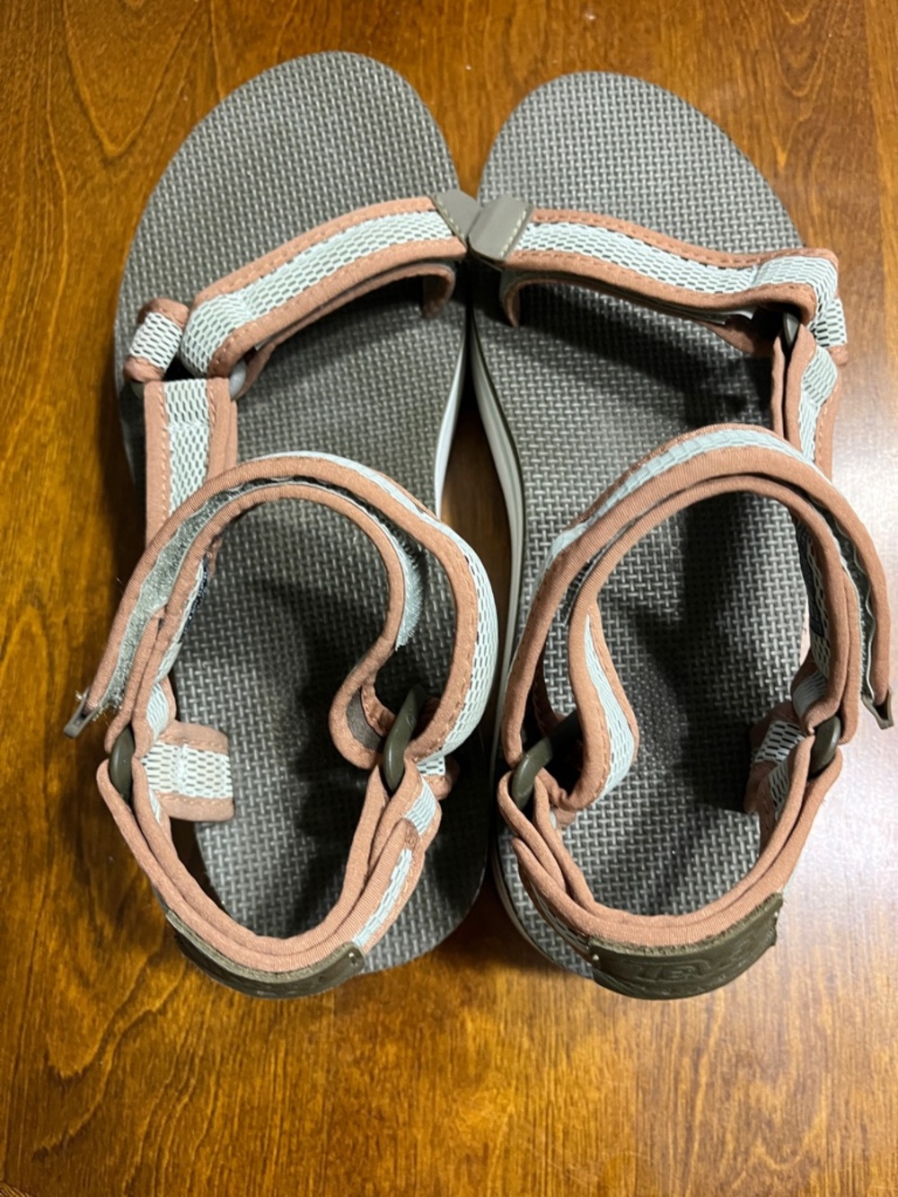 Teva Women's Gray and Pink Sport Sandals